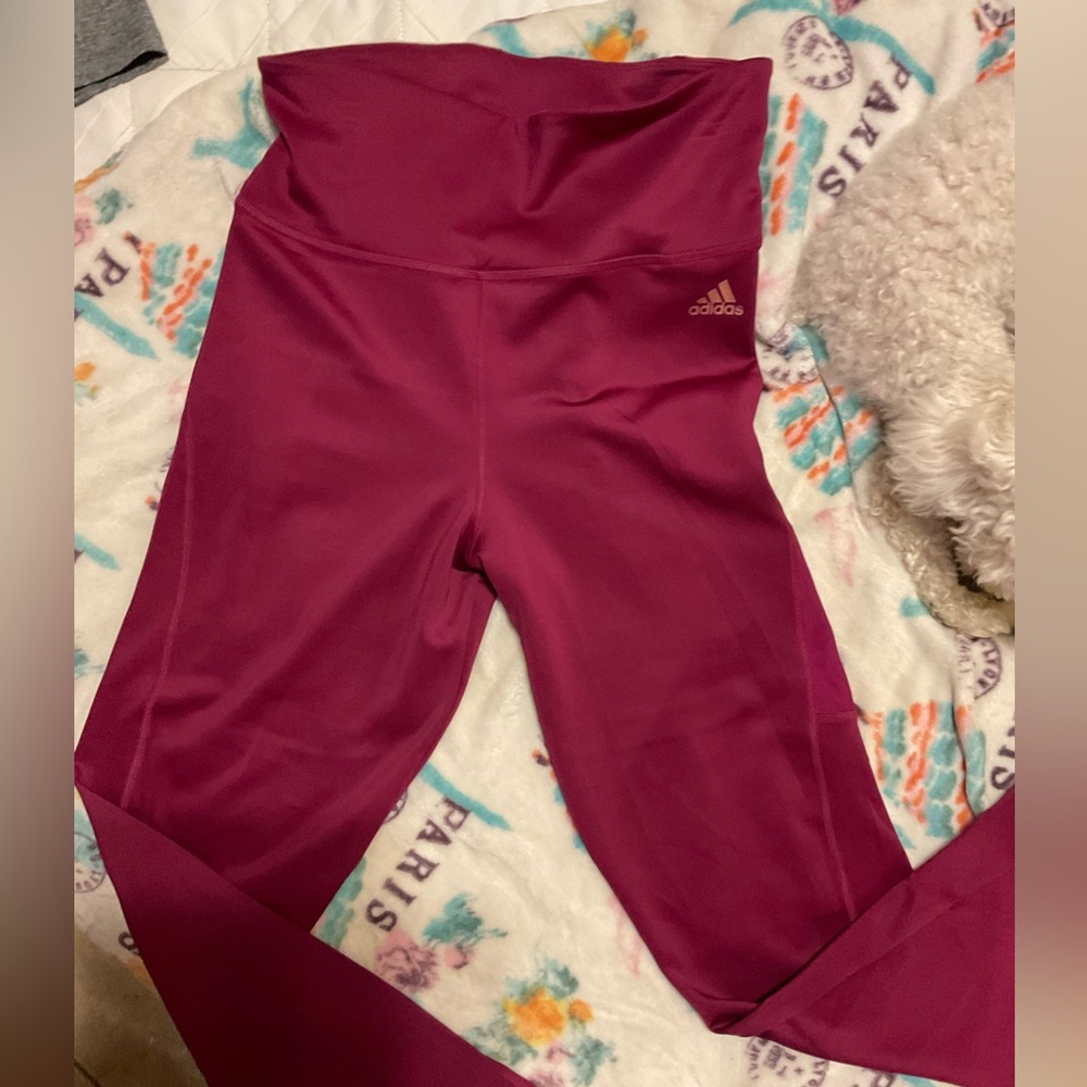 Adidas pink leggings